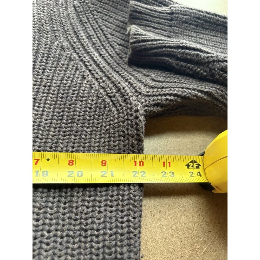 EDDIE BAUER Henley‎ Sweater Mens M Brown Knit Pullover - Picture 10 of 11